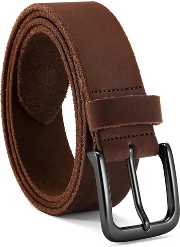 Miniatura 11 de CHAOREN Cinturón de cuero de grano completo para hombre, cinturones de trabajo para hombres, resistentes, uso diario para pantalones de mezclilla