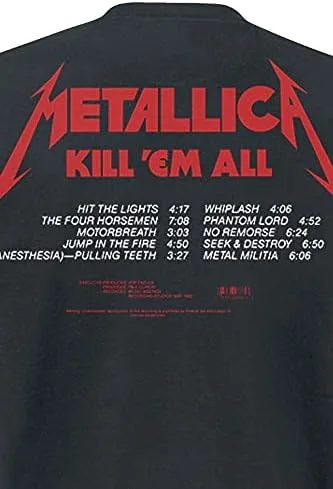 Miniatura 4 de Metallica Camiseta Kill 'Em All Tracks (Back Print) para hombre