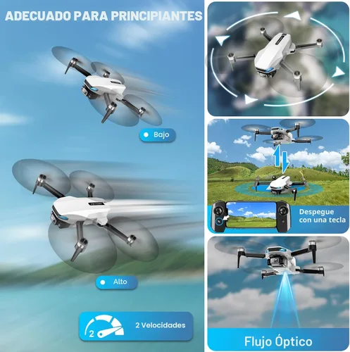 Miniatura 6 de Dron GPS con cámara para adultos, drones GPS HD 2K con retorno automático, función Follow Me, vuelo circular, vuelo por puntos de referencia, flujo