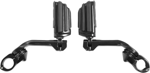 Miniatura 32 de XFMT - Estribos de color negro mate para motocicleta, 1.25 pulgadas, incluye kit de montaje