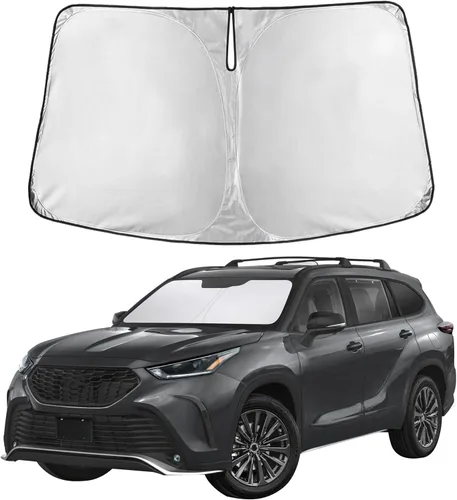 Miniatura 286 de EcoNour Parasol para parabrisas compatible con Hyundai Tucson 2016-2019 2020 2021, visera solar para parabrisas delantero y ventana, bloqueador