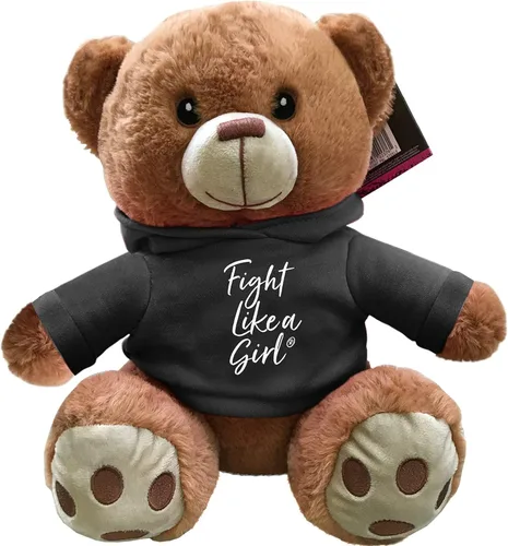 Miniatura 4 de Fight Like a Girl Oso de peluche Fight Pal para el melanoma, conciencia sobre el cáncer de piel - Negro
