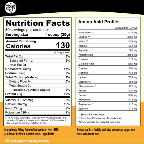 Miniatura 2 de Proteína whey en polvo 100 % natural, sin sabor, desnaturalizada; baja en carb., libre de soja, libre de gluten, libre de GMO,; 2 libras,TGS