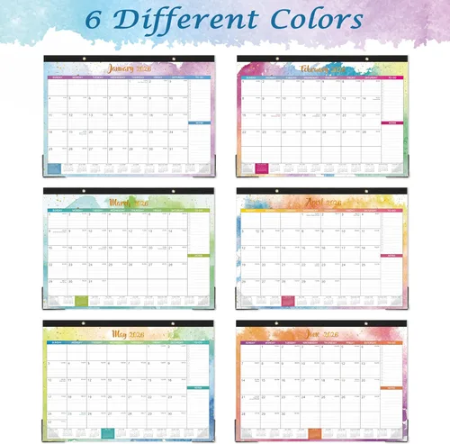 Miniatura 5 de 2026 Desk Calendar - Large Desk Calendar 2026, Jan. 2026 - Dec. 2026, 17" x 12", 12 Monthly Calendar 2026 with Desk Pad, To-do List & Notes for