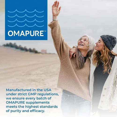 Miniatura 6 de OMAPURE Suplementos de omega-3 capturados en la naturaleza con alto EPA y DHA (10 botellas, 120 cápsulas blandas) - Fórmula sin erupciones que apoya