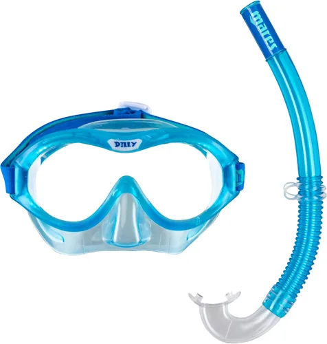 Miniatura 2 de Mares Kids' Combo Dilly, TPE Face Piece Mask & Ergonomic Snorkel Swimming Snorkeling Set for Ages 4-7