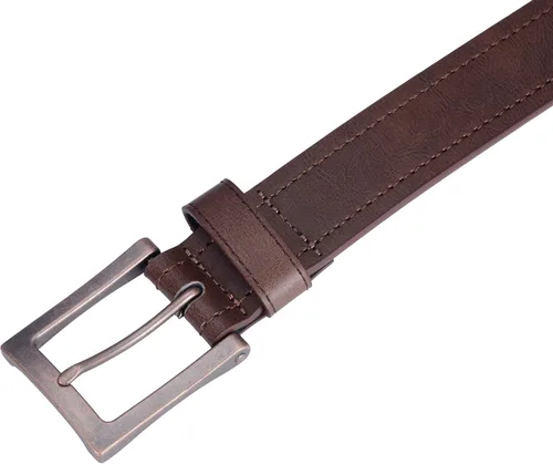 Miniatura 4 de Marino Avenue Cinturón para hombre, cinturón casual de cuero, se ve muy bien con jeans, caquis, vestido, con hebilla clásica de una sola clavija
