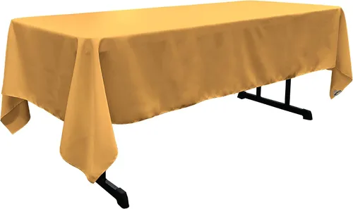 Miniatura 81 de LA Linen Mantel rectangular lavable de popelín de poliéster, resistente a las manchas y a las arrugas, cubierta de mesa 60x84, mantel de tela