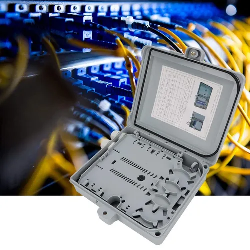 Miniatura 2 de Caja terminal óptica de la fibra IP65 12 recinto de distribución de la fibra óptica de la base FTTH 9,84 x 8,66 x 2,56inch