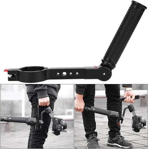 Miniatura 3 de Agarre de mano de cardán, soporte de extensión con cordón, soporte de extensión para monitor de montaje flash, extensor de mango compatible con DJI