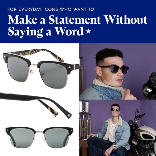 Miniatura 3 de Elton John Eyewear Glasses for Men & Women, Polarized Sunglasses - Sun Glasses with Polarized Lenses & 100% UV Protection