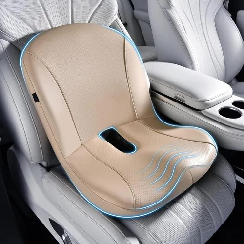 Miniatura 24 de Coverado Almohada de apoyo lumbar para automóvil, almohada ergonómica de espuma viscoelástica para silla de oficina, nuevo cojín de respaldo