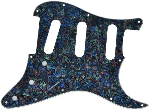 Miniatura 2 de KAISH - Golpeador de 11 agujeros estilo ST/Strat, SSS, para Stratocaster de EE. UU./México, perla de abulón