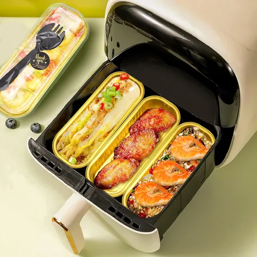 Miniatura 6 de Paquete de 100 mini moldes para pasteles de 6.8 onzas con tapas, moldes para hornear de papel de aluminio, recipientes individuales para postres