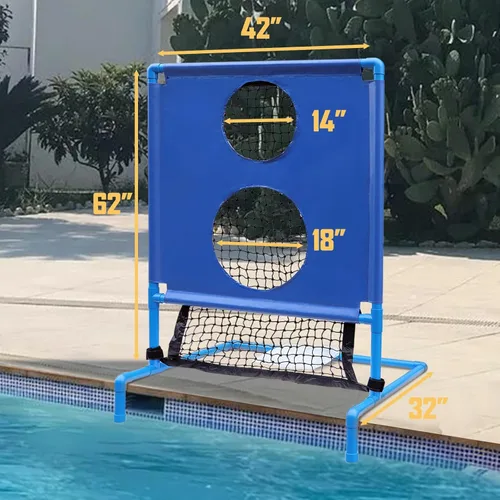 Miniatura 4 de Juego de fútbol de piscina con diseño de dos agujeros, adecuado para deportes acuáticos con múltiples pelotas