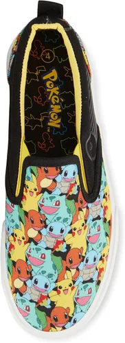 Miniatura 3 de Pokemon Zapatos sin cordones Pikachu para niños, tenis sin cordones Pikachu para niños, tenis sin cordones de lona Pikachu Charmander Bulbasaur