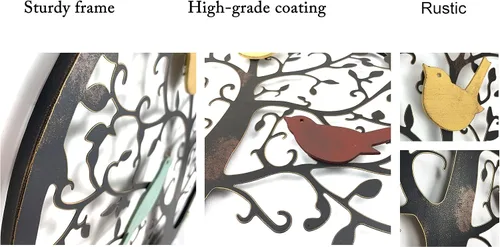Miniatura 2 de Remenna Arte de pared de metal, árbol de la vida, decoración de pared de 23 pulgadas, árbol genealógico de metal, para colgar en la pared