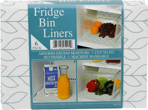 Miniatura 8 de Envision Home Revestimientos para refrigerador, forro para estantes, revestimientos absorbentes para refrigeradores, 12 x 24 pulgadas, estampado