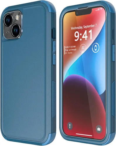 Miniatura 10 de Diverbox Funda para iPhone 14 [a prueba de golpes] [a prueba de caídas] [protector de pantalla de vidrio templado], funda de protección resistente