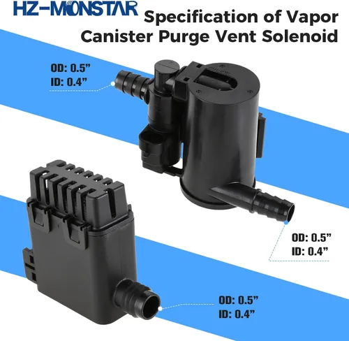 Miniatura 7 de Ensamble de Válvula Solenoide de Ventilación de Recipiente de Evaporación Compatible con Chevy Silverado GMC Sierra 1500 2500 3500 HD Classic