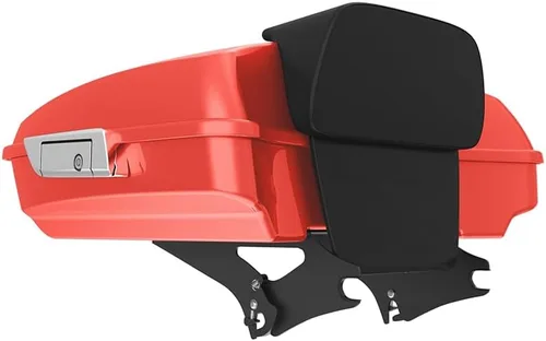Miniatura 115 de King Tour Pack para Harley Alpine Green, cierre de paquete turístico, portaequipajes superior, soporte de montaje negro, placa de metal para Harley