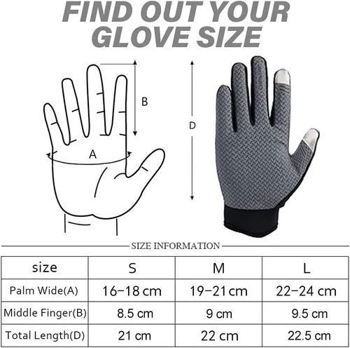 Miniatura 5 de FUDOSAN Guantes de ciclismo para pantalla táctil, guantes de entrenamiento para gimnasio, transpirables, antideslizantes, guantes de fitness