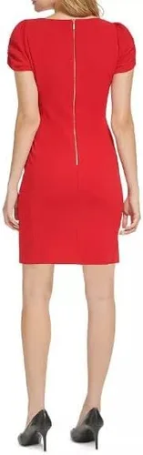 Miniatura 2 de Karl Lagerfeld Paris Women's Crepe Side Rouched Sheath Dress