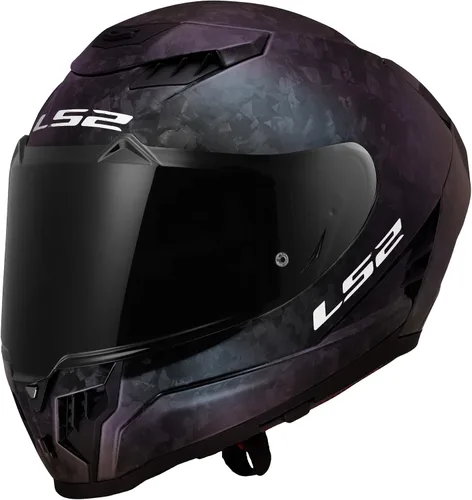 Miniatura 10 de LS2 Helmets Dragon Casco integral de motocicleta de carbono con parasol