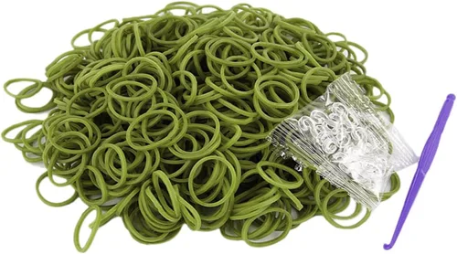Miniatura 6 de Kit de 3000 bandas de goma de telar con 75 clips, 5 ganchos, kit de fabricación de pulseras de primera calidad para niños, tejer, regalo de A-Café