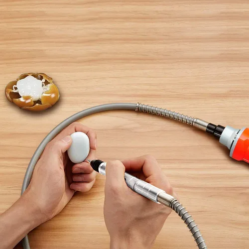 Miniatura 6 de Auniwaig Herramienta de accesorios de extensión de eje interior de eje flexible para amoladora de banco, herramienta compatible con amoladora