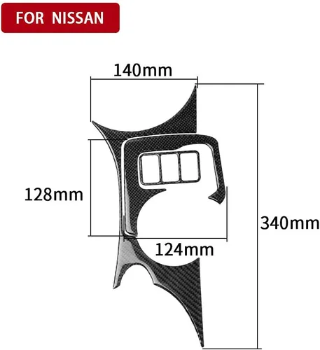 Miniatura 6 de 8 piezas de fibra de carbono interior cubierta decorativa completa para Nissan 370Z 2009-2020