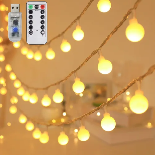 Miniatura 13 de RaThun - Cadena de luces LED con forma de esfera.