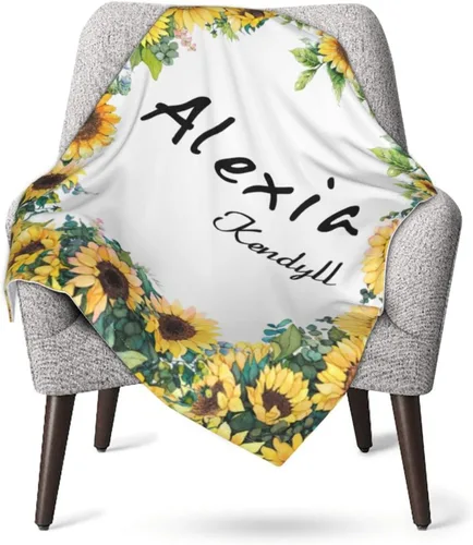 Miniatura 11 de Manta personalizada con texto del nombre, mantas de franela personalizadas para bebés, adultos y niños, regalo de cumpleaños, día de San Valentín