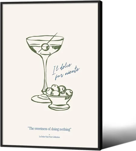 Miniatura 27 de Pósteres vintage de Martini rosa a la moda, cócteles, bebidas alcohólicas, impresiones artísticas de pared para el hogar, apartamento, cocina, bar
