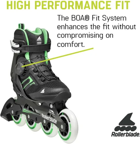 Miniatura 3 de Rollerblade Macroblade 90 BOA - Patín en línea para mujer, color negro y menta