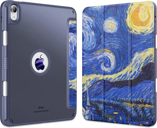 Miniatura 24 de VIKESI - Funda para iPad (A16) 11 pulgadas 2025 y iPad 10ª generación 10.9 pulgadas 2022, con parte trasera transparente y marco de TPU a prueba
