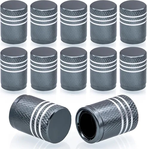 Miniatura 40 de 4 piezas tapones de válvula de neumático en forma de dados, cubiertas universales de válvula de neumático a prueba de polvo con núcleo de cobre
