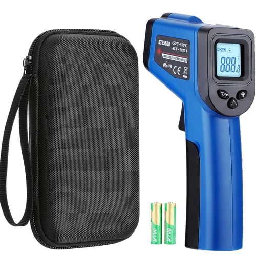 Pistola Termómetro Infrarrojo para Cocina, Termómetro de Temperatura Láser Digital -58℉~1022℉ Pistola Termómetro IR para Horno de Pizza Blackstone