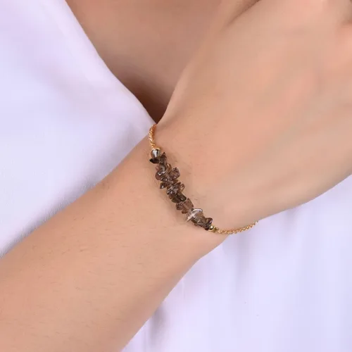 Miniatura 57 de Gempires Natural Chips Bar Bracelet, Energy Healing Crystals, Birthday, Gift for Her, Gemstone Jewelry 8 inch