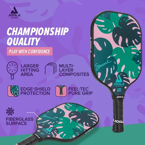 Miniatura 5 de JOOLA Pickleball Paddle Journey and Seneca – Select Fiberglass or Carbon Fiber Surface – Lightweight Paddles – Control & Power Rackets for Beginners