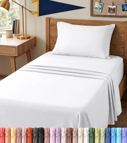 Miniatura 106 de Utopia Bedding - Juego de sábanas de microfibra cepillada, resistente al encogimiento y a la decoloración, de fácil cuidado, 3 piezas, tamaño Beige