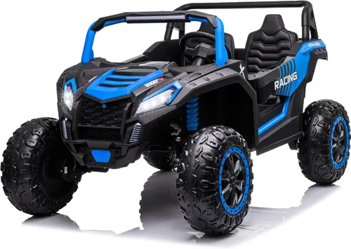 Miniatura 9 de NEWQIDA XXXL Vehículo de juguete de 24 V con batería para niños grandes 4WD Buggy UTV con neumáticos EVA, coche eléctrico para niños con control
