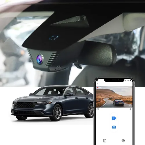 Miniatura 8 de Fitcamx Cámara de tablero delantera 2K+trasera 1080P adecuada para Honda Accord 2023 2024 2025 Hybrid Sport LX EX Touring EX-L (Gen11), aspecto OEM