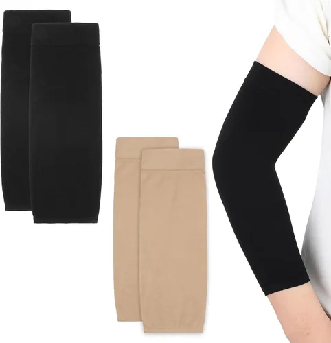 Miniatura 2 de 2 pares de mangas protectoras de compresión para el antebrazo para mujer, manga protectora de compresión para el antebrazo para mujeres y hombres