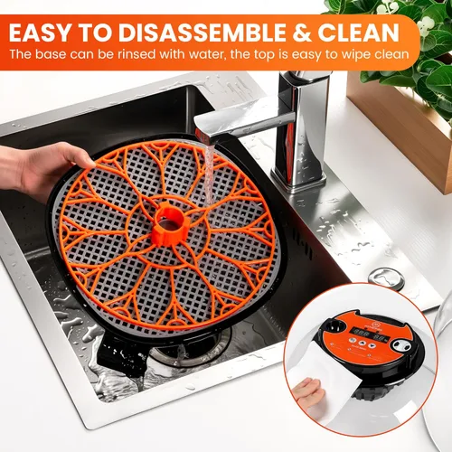 Miniatura 5 de Incubadora de 12 huevos para incubar, pollo, pato, codorniz y ganso, girador automático de huevos, control de temperatura y humedad, pantalla LED
