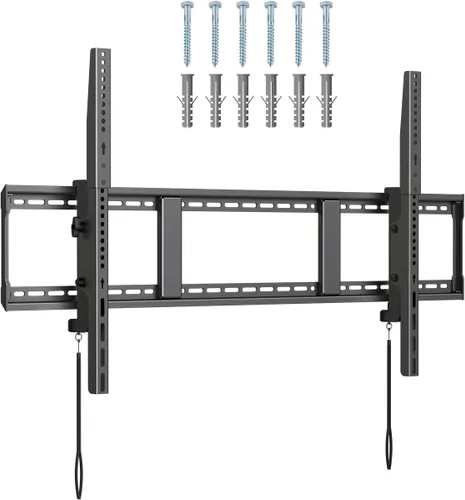 Miniatura 10 de Suptek Soporte de pared fijo resistente para televisores de 55 a 100 pulgadas, 265 libras, se adapta a 3 pernos de 16 pulgadas y 2 pernos de 18 o 24