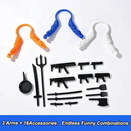 Miniatura 2 de Enrichoice 3PCS 3D Printed Chicken Arms to Put on Chickens with 16 Interchangeable Accessories, Funny Chicken Hands Toys for Dress Up, Photos