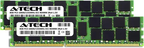 Miniatura 2 de A-Tech Kit de 16 GB (2 x 8 GB) RAM para Supermicro SUPER X9DBi-F, X9DBS-F-2U, X9DR7-LN4F-JBOD, X9DRG-QF, X9DRW-3LN4F+, X9DRW-CTF31 DDR3 1333MHz