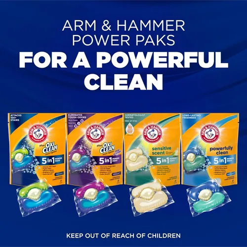 Miniatura 11 de Arm & Hammer Paquetes de potencia 5-EN-1 con aroma fresco sensible, 42