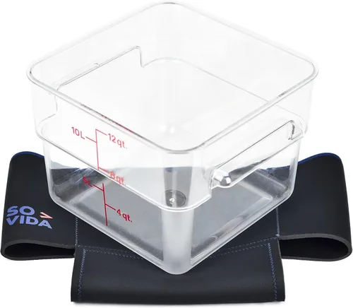 Miniatura 4 de SO-VIDA Sous Vide - Funda para contenedor compatible con Cambro de 12 cuartos de galón, protege tus superficies de trabajo y te ahorra electricidad